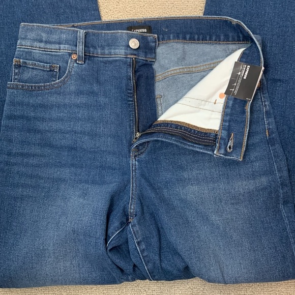 Express Super High Rise Modern Straight Jeans- 8- NWT - Picture 11 of 15